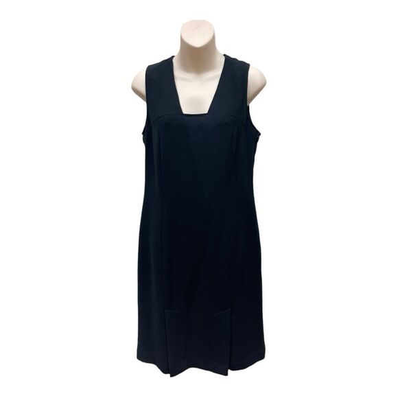 Clavin Klein Little Black Dress Sz 6 Sleeveless Office Lined EUC Classy Feminine - Picture 1 of 7